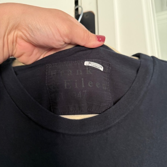 Frank & Eileen HARPER Perfect Tee Maxi Dress Short Sleeve T-Shirt British Navy - Picture 3 of 4